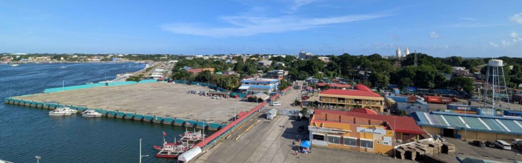 View of Puerto Princesa port and coastline